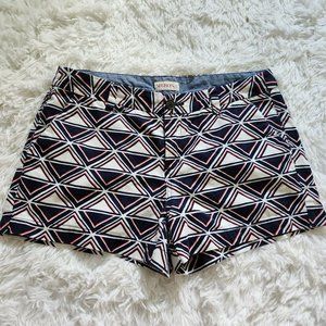 Merona Red Blue Patterned Shorts Women's Size‎ 6